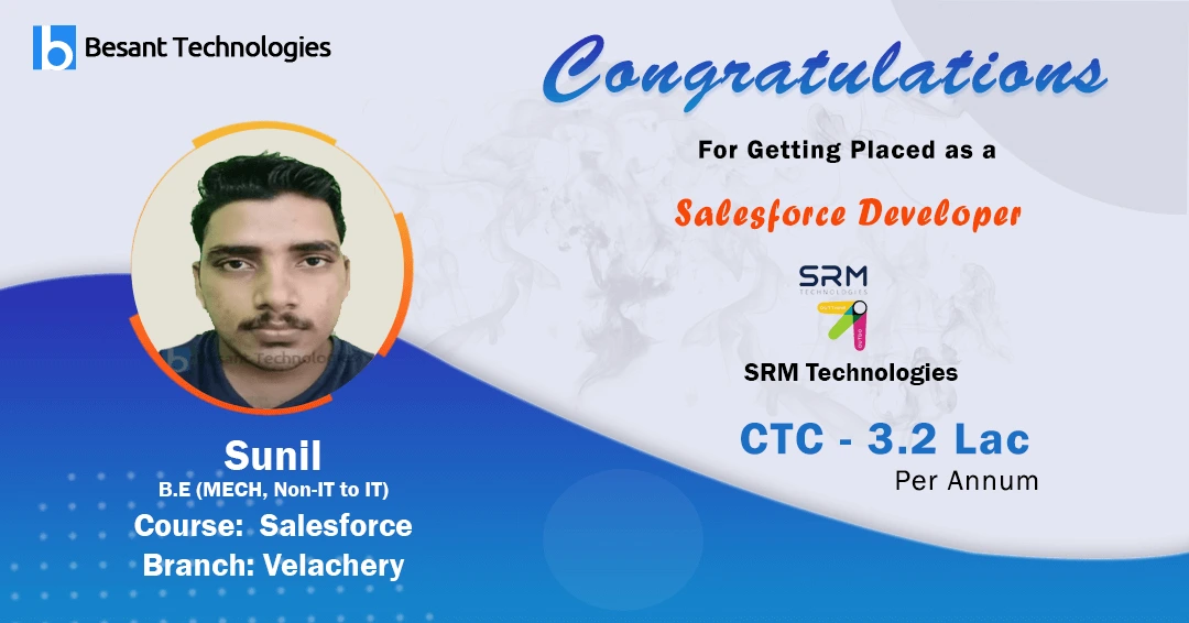 Besant Technologies Velachery Review | Mechanical Student to Salesforce Developer | Success Story