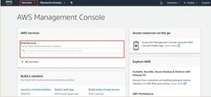 AWS Console Services