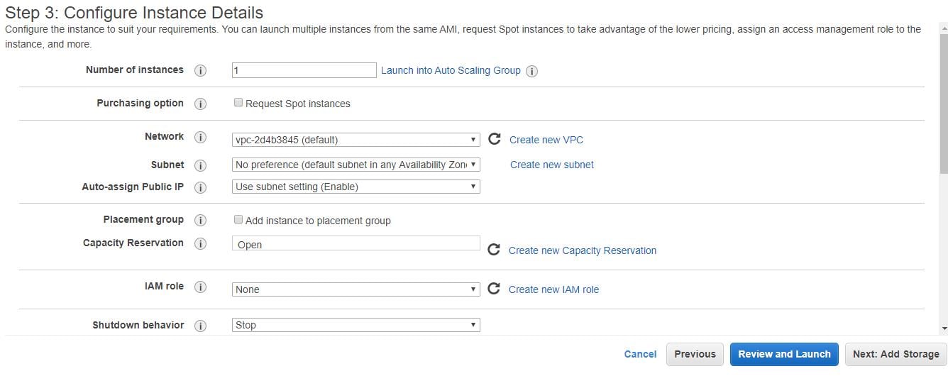 Configuring Instances