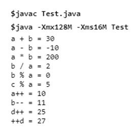 Arithmetic Output