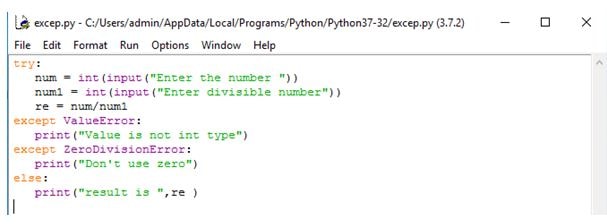 Python Exception Handling