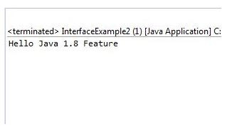 Java Interface Features Example