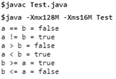 Relational Operator Output