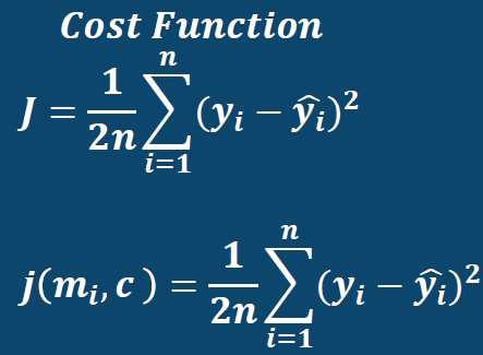 Linear Regression Cost Functions