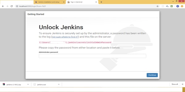 Unlock Jenkins