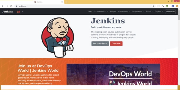 Visit jenkins.io site