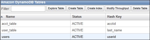 Explore the Table