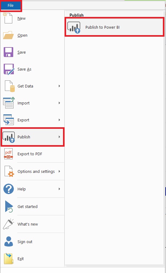 Publish to Power BI