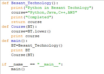 Python Excustion Method