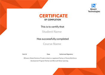 Besant Technologies Certificate