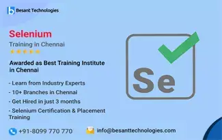 Selenium Training in Anna Nagar