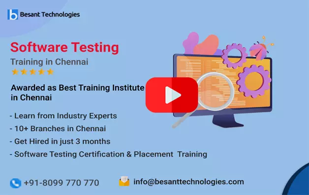 Software Testing Training in Chennai