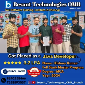 Java course placed student
