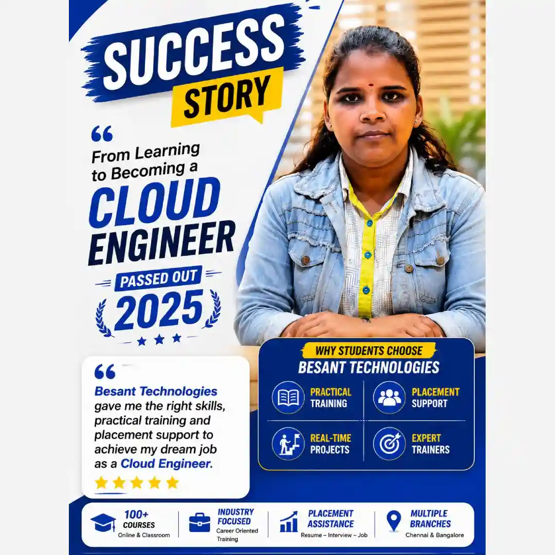 Cloud Computing  course placed student