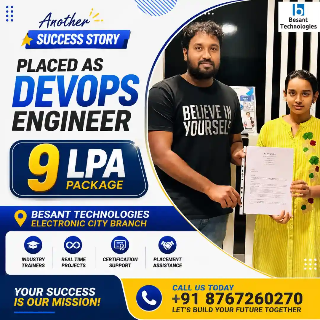 Cloud Computing course placed student